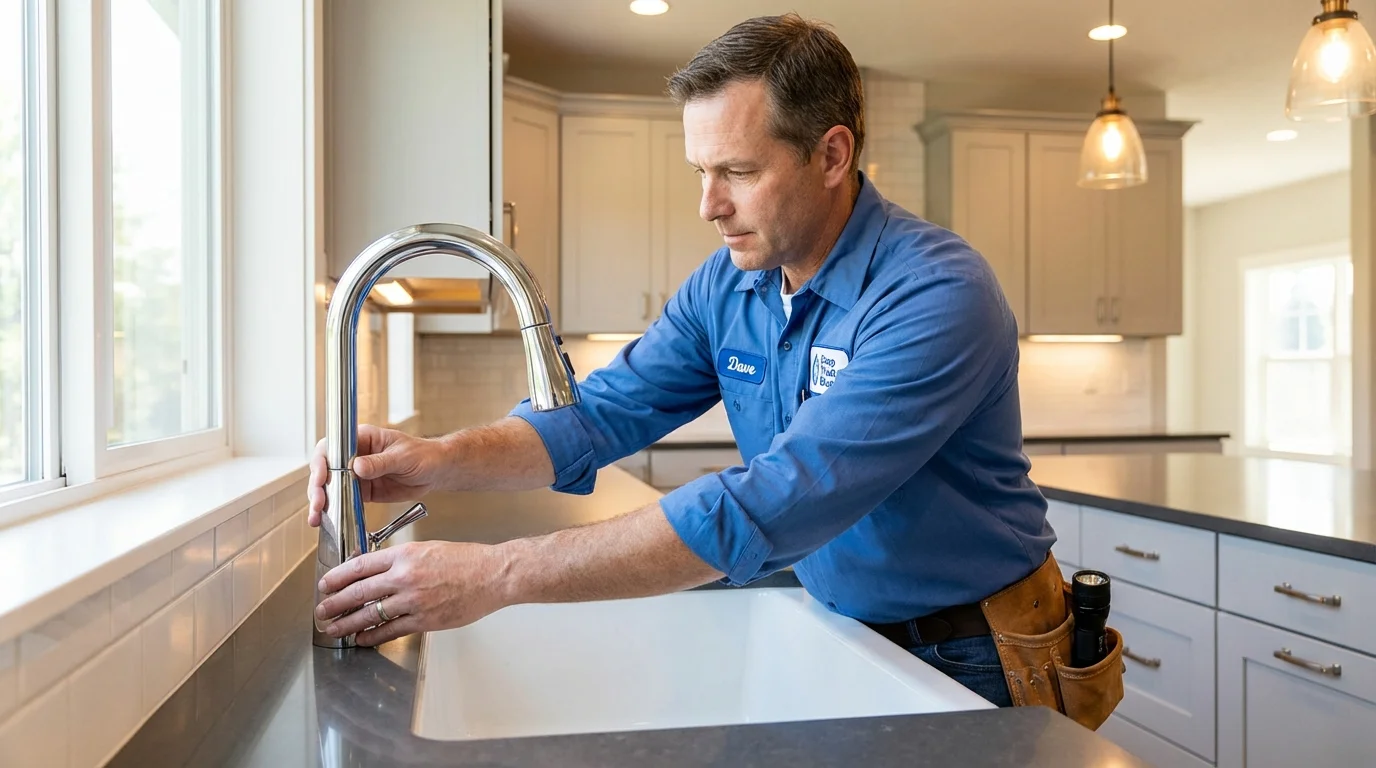 Kitchen faucet installation by Johns Plumbing LLC in Guymon