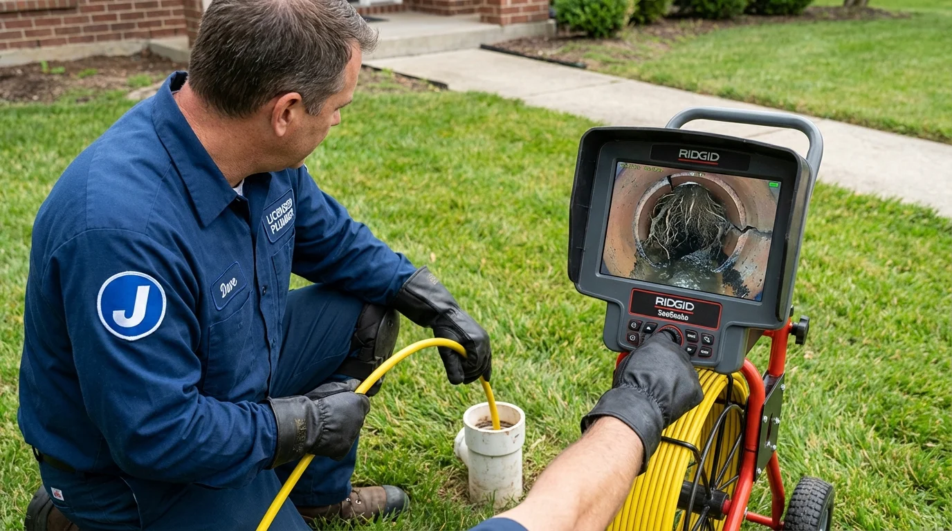 Sewer camera inspection being performed by Johns Plumbing LLC in Guymon